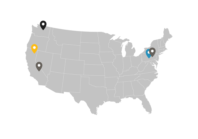Manufacturing Map of USA
