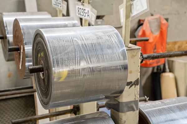 Pre-finished moulding machine rollers